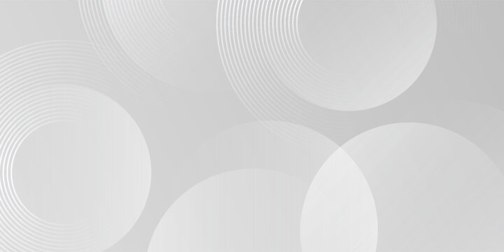 modern silver abstract background. Smooth gradient background with abstract circular elements in light tone