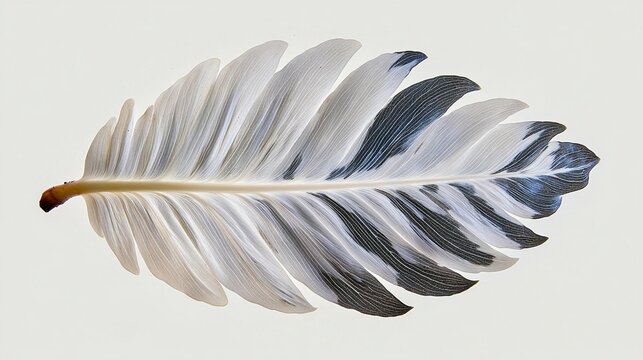 Elegant feather like leaf pattern