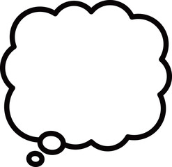 シンプルな吹き出し