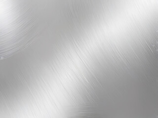 Brushed silver metal background with an abstract diagonal line texture, ai