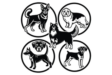 Fototapeta premium A collection of silhouette 9.