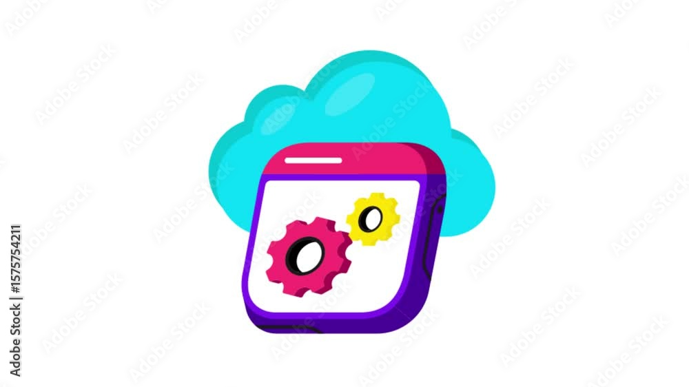 Poster seo optimization icon animation mp4 file