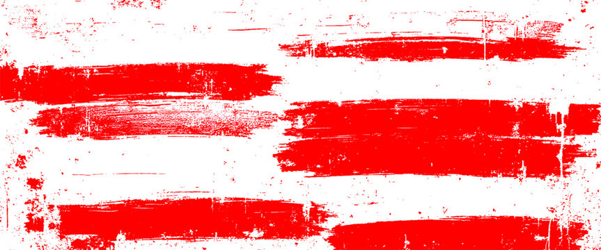 Vector old grunge red brush painted wall