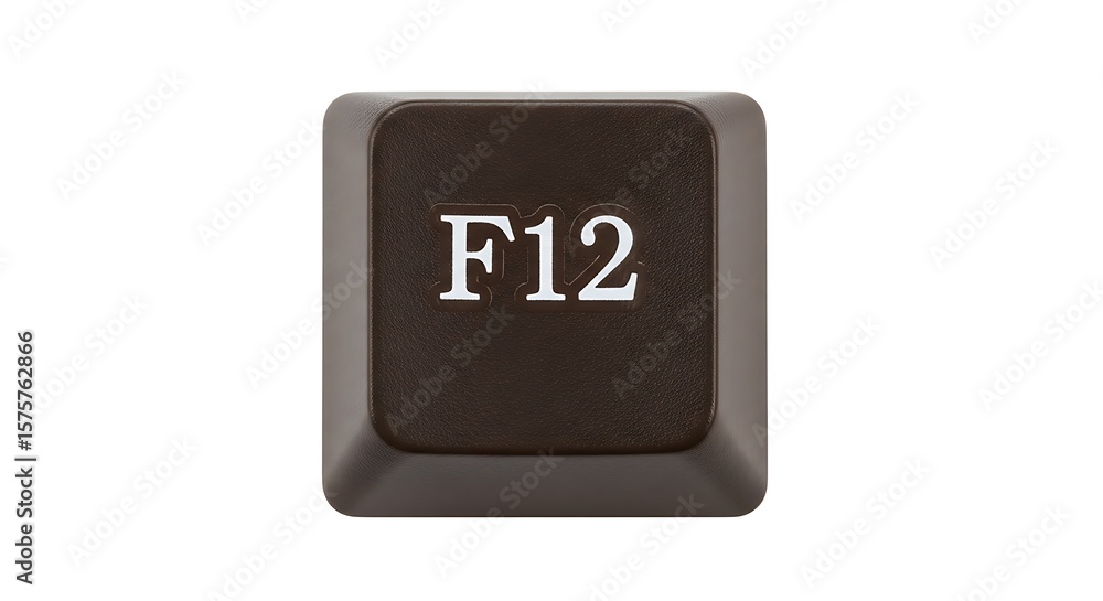 Poster close-up of f12 key on a computer keyboard
