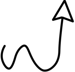 vector illustration of a arrow on white background