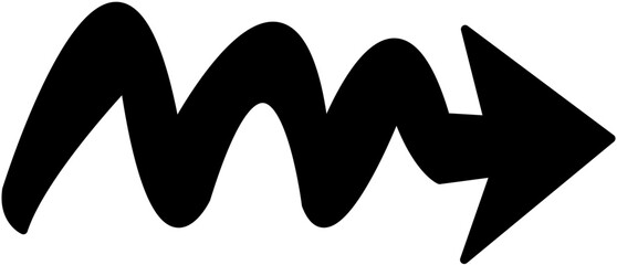手書きの矢印　ベクター, アイコン, シンプル