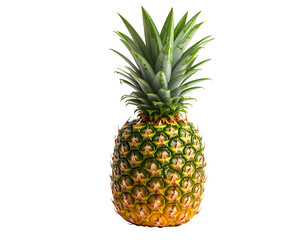 Pineapple on Black Background Studio Shot