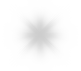 Single grey starburst graphic element. A versatile abstract light effect or highlight isolated on transparent background for use in any design project. PNG.