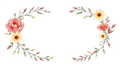 Elegant hand-drawn floral & geometric wedding dividers  , retro, wedding invitation