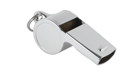 Whistle isolated on transparent background.