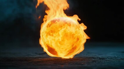 Burning earth on fire showing global warming and climate change - Powered by Adobe