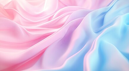 Obraz premium Soft pastel pink and blue draped fabric