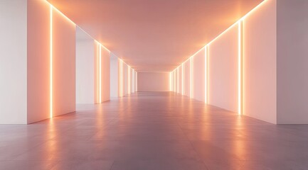 Empty, glowing hallway (1)