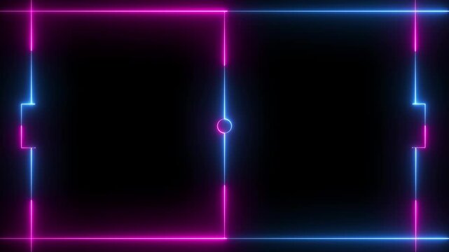 Water polo field icon animation on black background. futuristic digital icon video of a high-tech Water polo field .