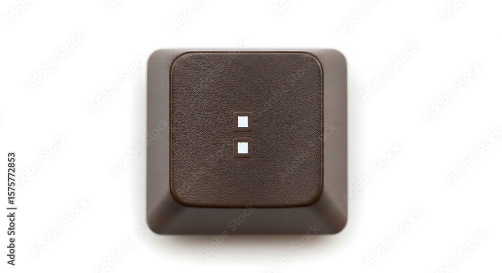 Poster colon key from a computer keyboard isolated on white
