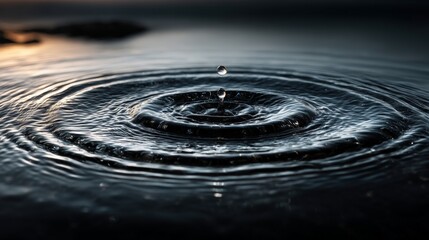 Top-down photograph of calm water with soft ripples