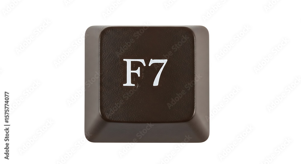 Poster f7 keycap on keyboard, function key