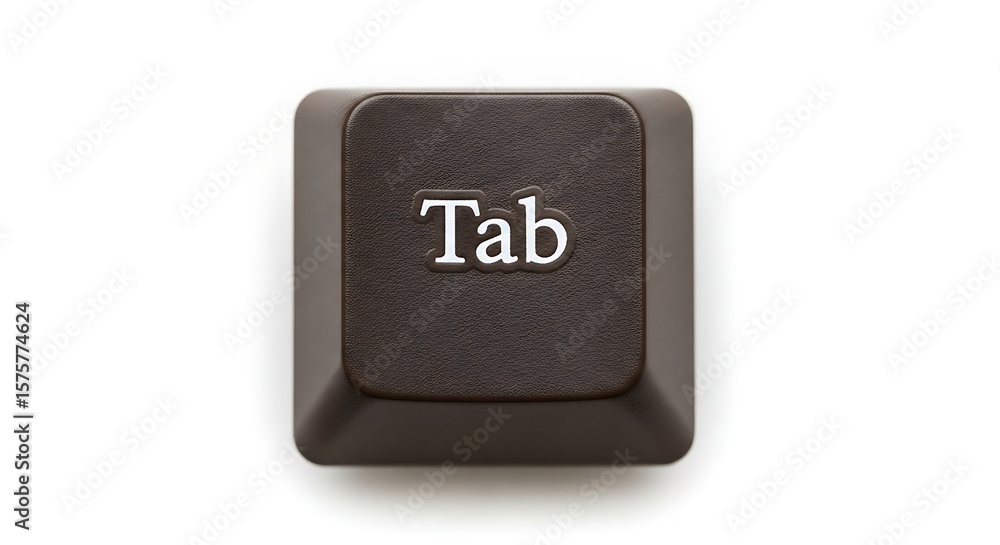 Poster Close-up of Tab key on a computer keyboard