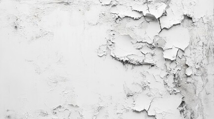 Fototapeta premium Cracked white painted surface