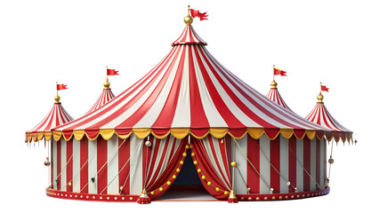 circus tent isolated on white
