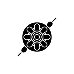 Obraz premium creative details Outline Rakhi (Decorative Thread) Icon vector illustration