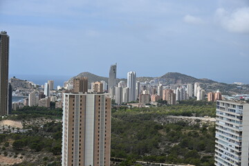 wieżowce krajobraz linia miasta Benidorm Hiszpania © Miroslaw