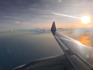view from airplane window