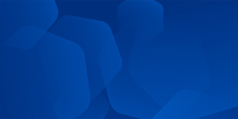 Modern abstract blue background with glowing geometric lines. Blue gradient hexagon shape design. Futuristic modern