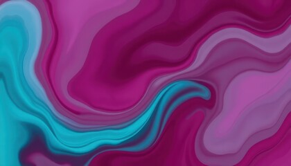 Abstract swirling pink and teal fluid art