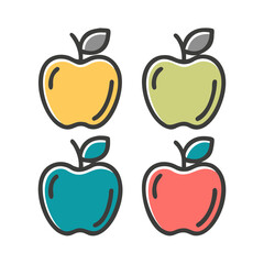 red and green apples