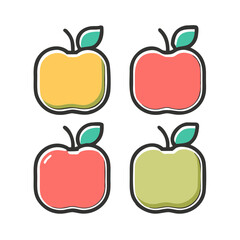 red and green apples