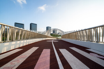 view of outdoor plastic track