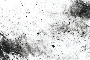 Ink grunge texture with bold strokes and splattered marks