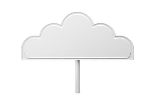 Empty traffic sign under falling rain