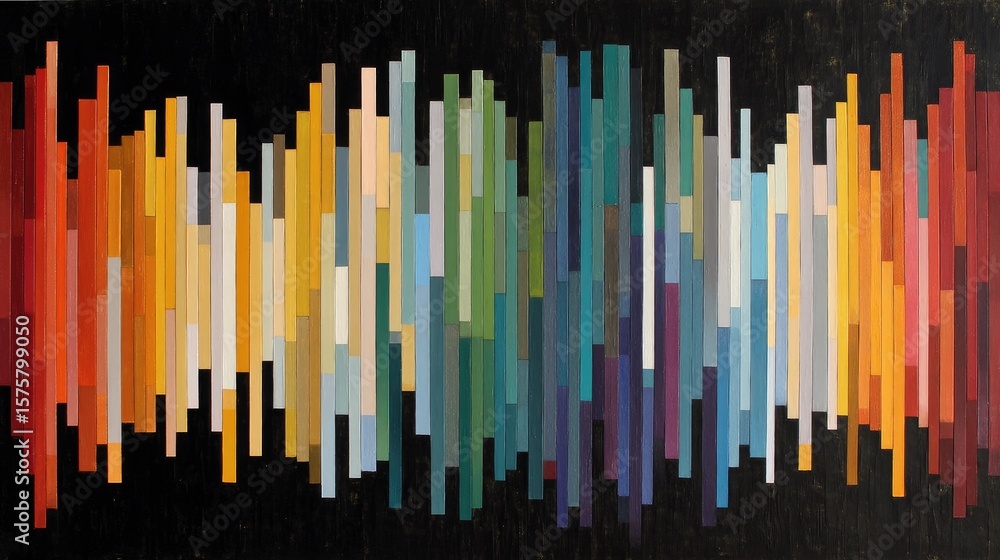 Poster abstract color stripe pattern wave