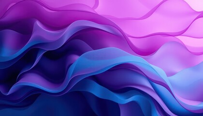 Obraz premium Abstract swirling purple and blue waves (1)