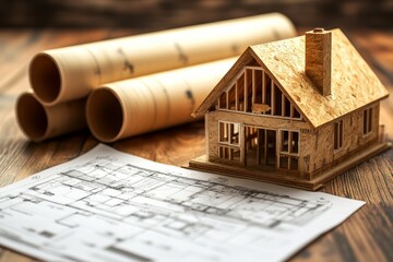 Builder inspection consultancy, inspector reviewing materials and structure during construction, ensuring quality control and safety, Generative AI