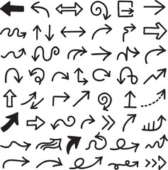 hand drawn arrow journalling vectors fun