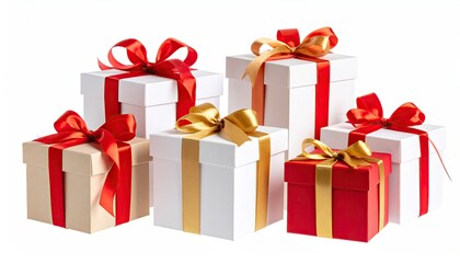 Obraz premium Gift boxes with ribbons