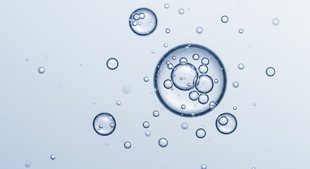 Microscopic Bubbles: Abstract Science of Fluid Dynamics
