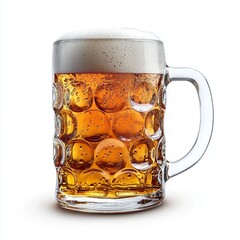 A frothy mug of golden beer perfect for any celebration.