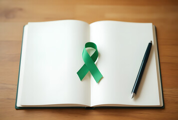 Mental Health Awareness Ribbon and Journal