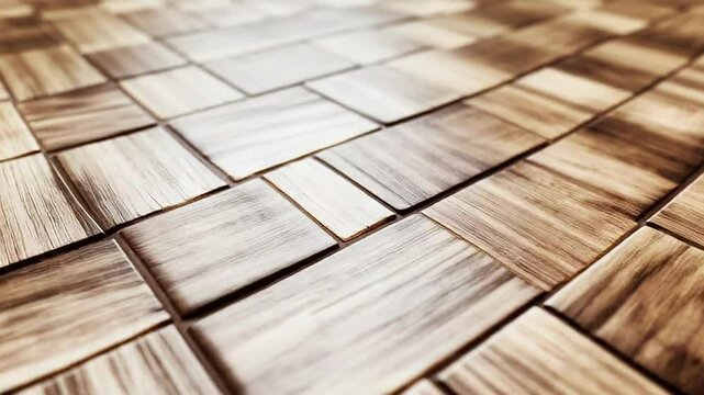 Elegant herringbone parquet floor creating luxurious interior design