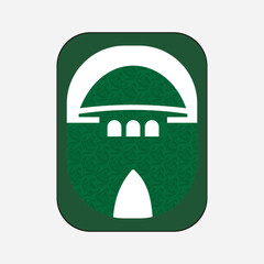 Masjid, Musjid icon, Islamic vector, 3d logo design icon, spiritual illustration for new branding. Abstract design.