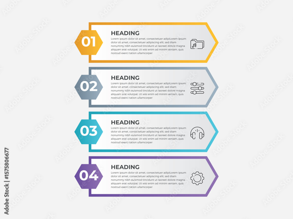 Aufkleber vector infographic label design with circle infographic template design and 4 options or steps. can 