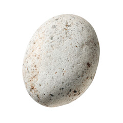 A speckled white stone on transparent Background