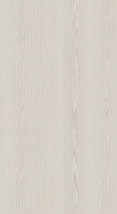 Seamless light white wood texture, vertical grain, subtle natural variations, pale cream and beige tones, smooth matte finish, realistic material surface, high resolution, ar 9:16