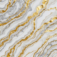Elegant Gold Veins in White Marble Pattern, Close-Up View, Abstract Design, High Fidelity