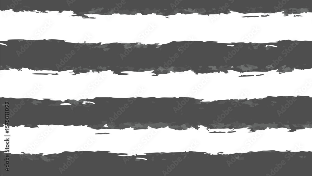 Poster abstract gray and white horizontal stripes with rough edges creating a textured background look here