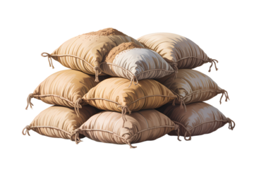 Stack of Burlap Sacks